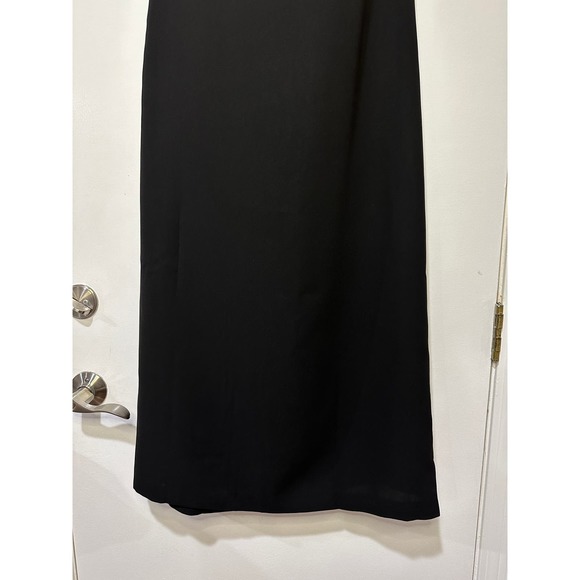 Tuckernuck Strapless Black Noir Crepe Marin Formal Midi Dress Medium New w/ Tags - Picture 10 of 15